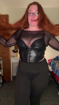 Sexy Goth Stepmommy on Halloween