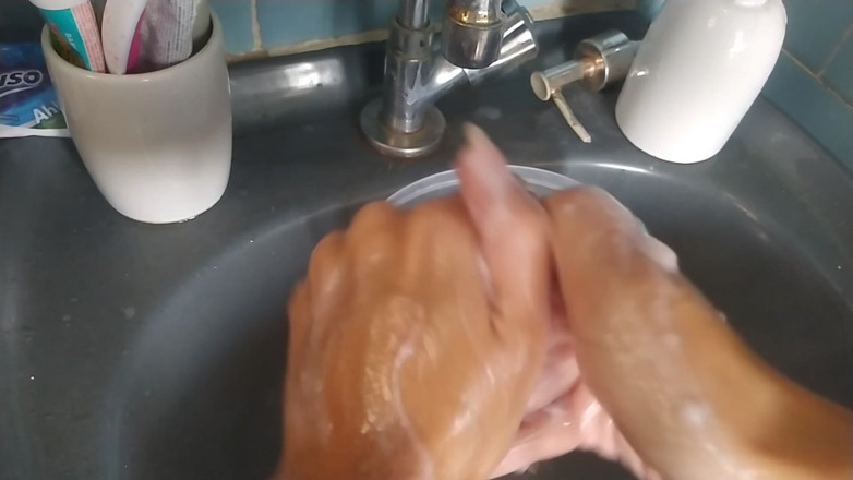 Ms Candy Bunny: Messy Soap Slime on My Hands
