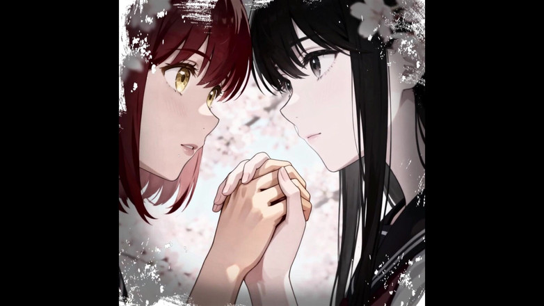 Sdanimacionescol: Lesbické prstění akari a yuki pod stromem- anime- španělský zvuk- Asmr