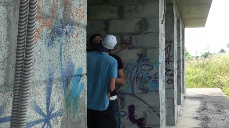 Crunch Boy: Rafael fucked outdoor by Jimy Fix