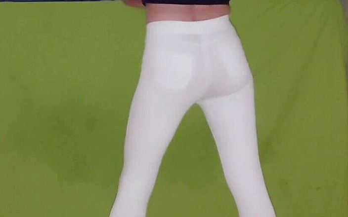 Lizzaal ZZ: White stretch pants