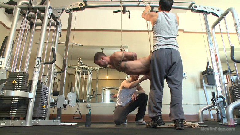 Men on Edge: Gym Jock Taken Down and Edged Against His Wish