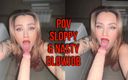 Swag Panda: Messy &amp;amp; sloppy blowjob POV