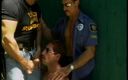 Gays Case: Two horny jacked gay cops and a hot perp get...