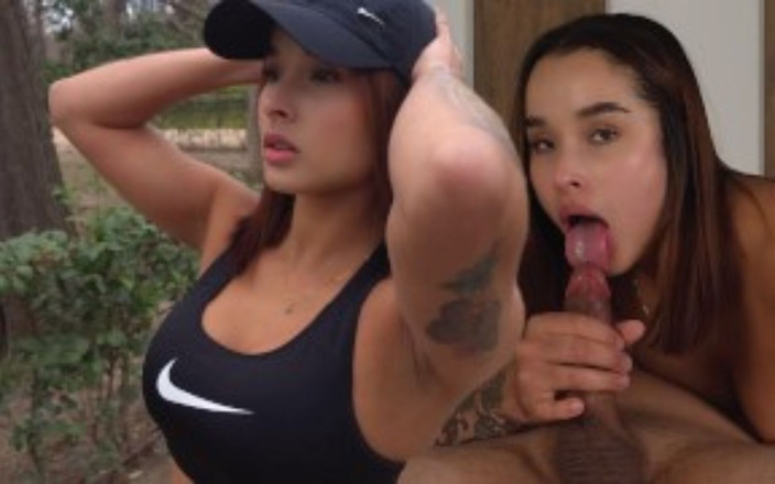 Abella olsen1: 我请她喝咖啡，但我最终在家里操了她！