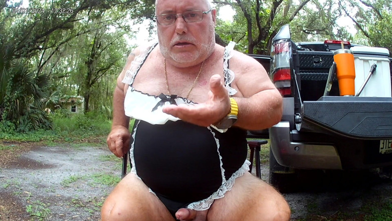 Mark Fletcher: Mark Fletcher Dressed up Edging My Cock, Eating My Cum