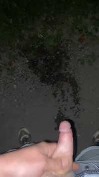 Teen Boy Pissing Outdoor