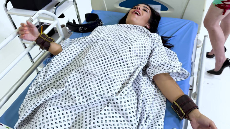 Latina Fetish: Latex Medical Play: Latina in Restraints, Gagged and Made to...