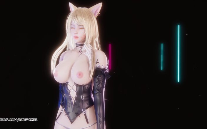 3D-Hentai Games: [Mmd] Red Velvet - Monster Ahri Evelynn Striptease sexy League of...