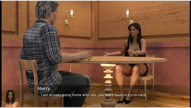 XXX Games Bunk: Project Hotwife - Gameplay - Roleplay - Hotwife Teases Waiter During Dinner