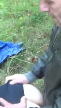Overlap of two mature sluts outdoor