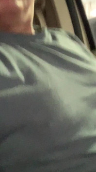 Ukazuji mého tvrdého ptáka v mém autě