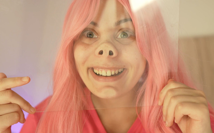 AmayaMori: Alberner gesichtsfetisch und pignose in glas 