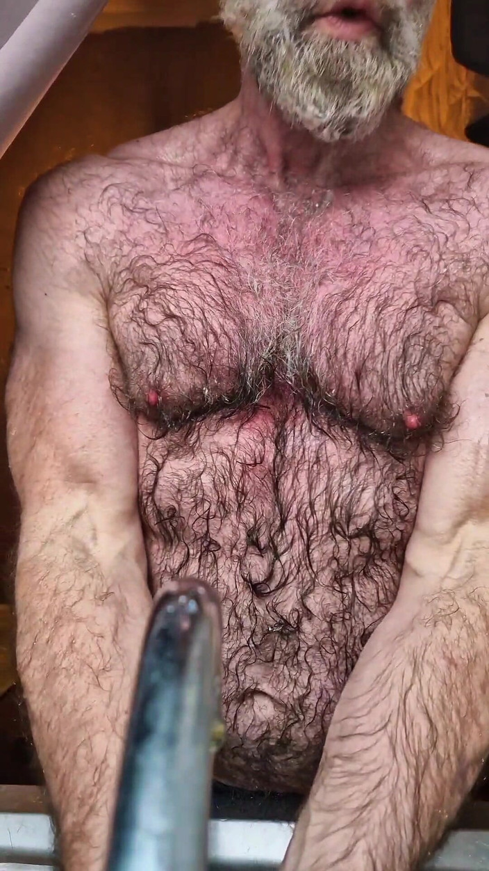 JackvanDean: Hairy Muscle Bear Cools Down