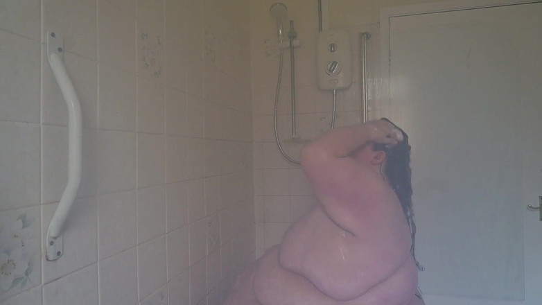 SSBBWLadyBrads: 超级肥胖的女神洗澡 第3部分