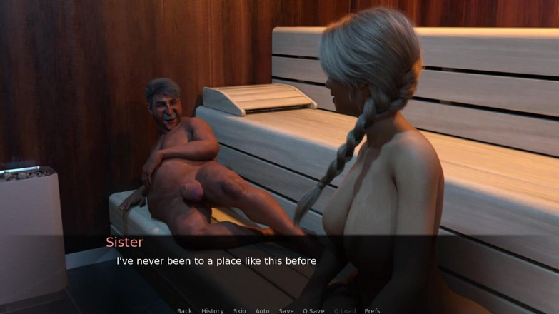 XXX Games Bunk: Grandpas Visit -g'sv - Gameplay - Roleplay - Sauna - Threesome