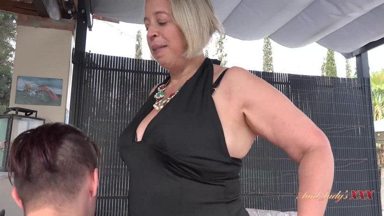 Aunt Judy's XXX: AuntJudysXXX - Busty BBW Cougar Star Fucks the Waiter on Vacation