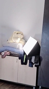 Amateur Wife Has Fun Trying on Clothes That She Cuts