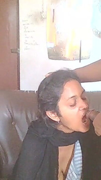 Hijab Lady Works at My Home Office Sucks Well