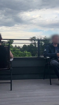Dickflash Roof Cafe Adventure Cum Inside