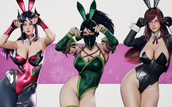 Naughty Sluts: Ryanreos сексуальные девушки с большими задницами и большими сиськами пристрастились к тугим кискам членов