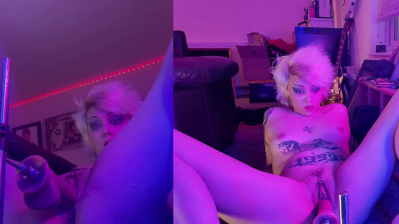 Glitterqueen1999: Fuck machine fun - doggystyle y misionero orgasmo