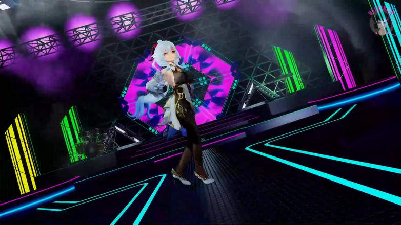 Velvixian: Genshin Impact - Eula - Dança Sexy na meia-calça