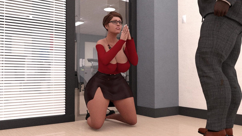 Sassy comics: Aldatan evli kadın işinde terfi almak için her şeyi yapacak 3d animasyon