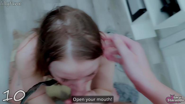 Stacy Starando: Facial Cumshot Compilation - Massive Loads on My Face &amp; Tongue! - Full...