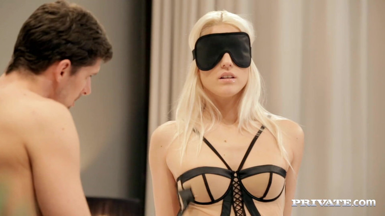 Private.com: Blanche Bradburry gets handcuffed blindfolded and DP'd