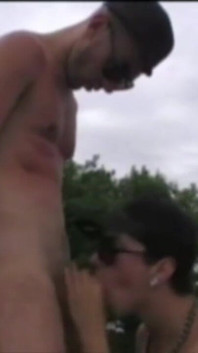 Fucked outdoor by xxl cock