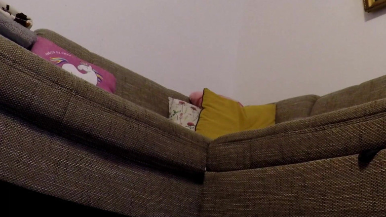 No panties TV: Reading a book with legs spreading and without any underwear