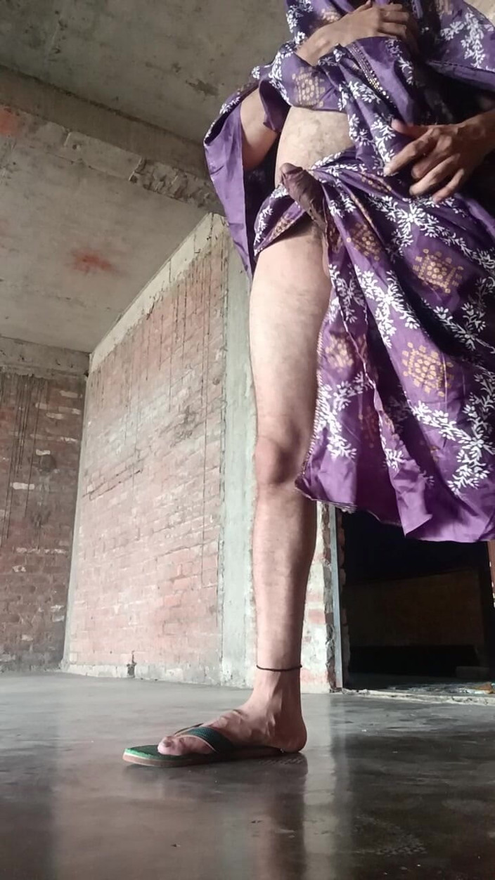 Desi shikha: Desi Dress up Lady Boy Masturbation Huge Cock
