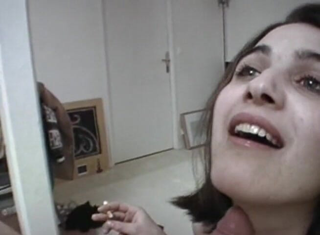 European Classics: French beauty loves smoking a cigar and sucking big pecker