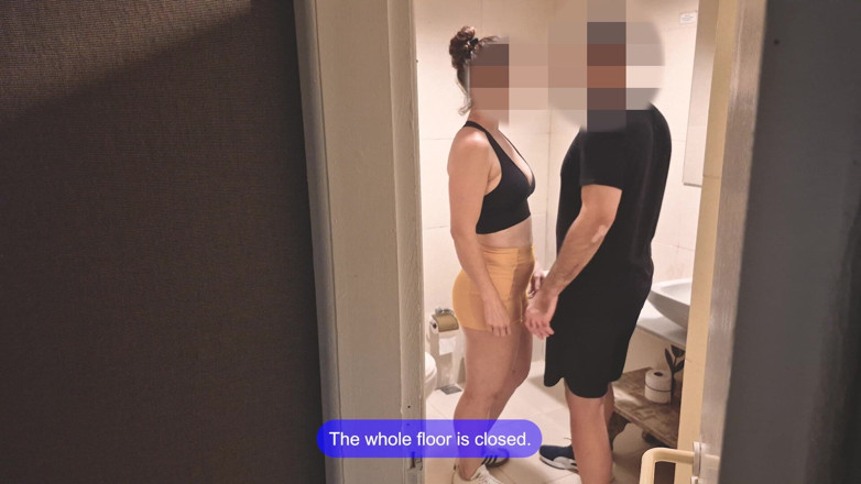 Branquinha De Leite: Gym Bathroom Surprise - She Got Caught with Ass Out &amp; Took...