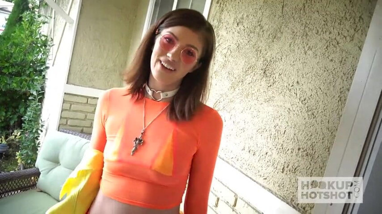 Hookup Hotshot: Cute teen slut Leah Winters has a nasty rough hookup...