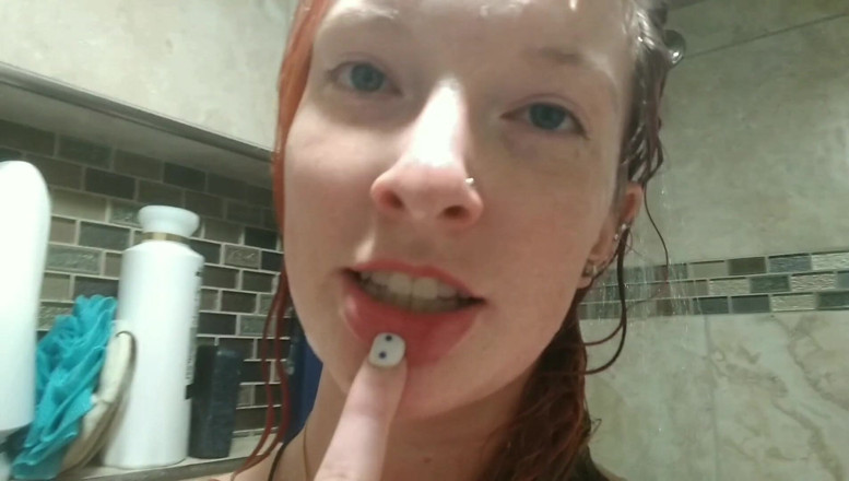 Kat Cumsalot Productions: Playing under the shower