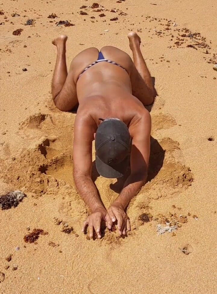 Ladysilvas: Ladysilva Shemale pe plajă Ce un cur sexy în bikini