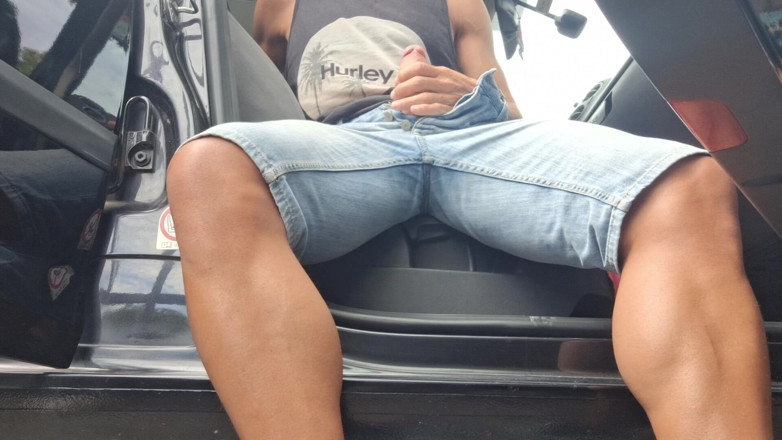 Hotsportfitboy: Car Wank - Got Super Horny and Had to Stroke My...