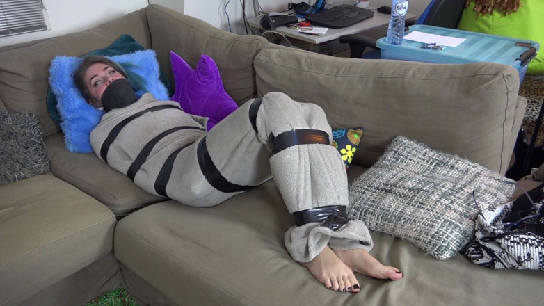 Restricting Ropes: Luna Grey - encased blanket