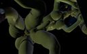 Wraith Futa: Threesome Standing Fuck with 3 Futanari Ork Dickgirls