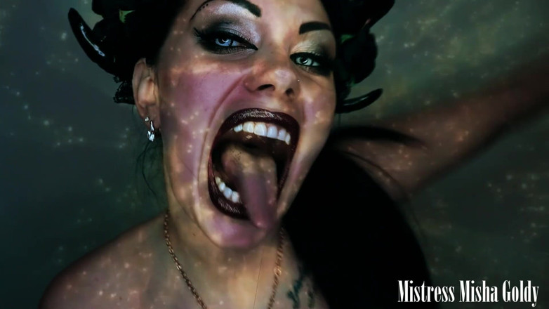 Goddess Misha Goldy: Worship, wank and cum in mouth of Succubuss! Dangerous and...