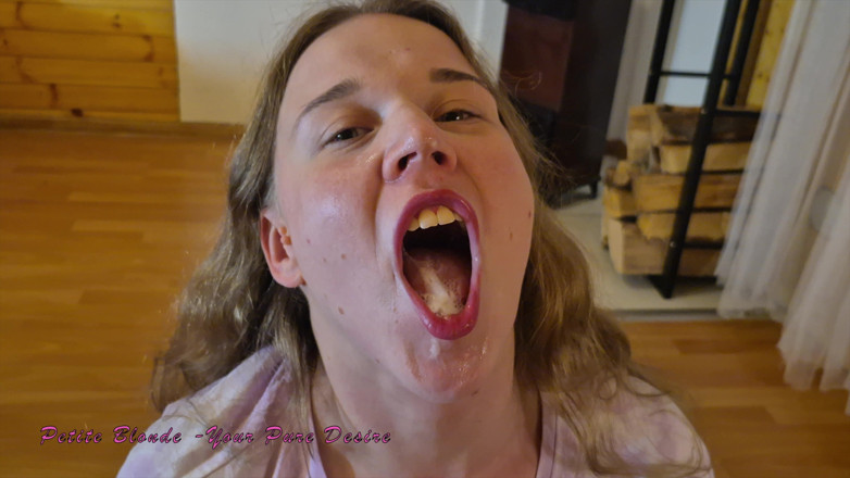 Petite blond your pure desire: I'm Kneeling and Giving My Stepfather a Blowjob in Pajam