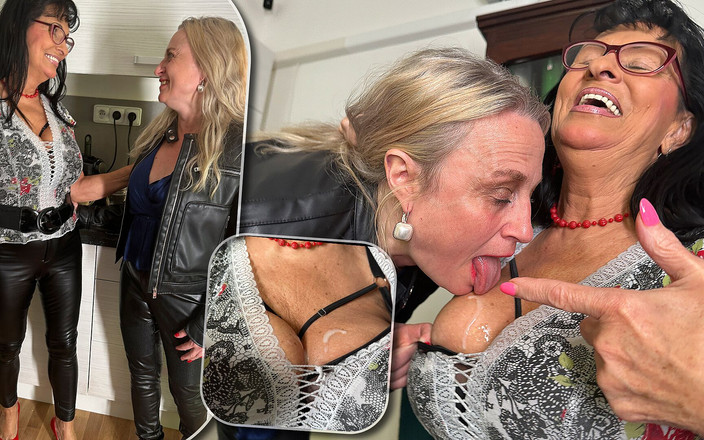 Lillian Black Funhouse: Seksbijeenkomst met mijn vriendin in de keuken thuis