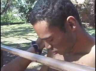 Shemale videos: Shemale fucked by latino in forest