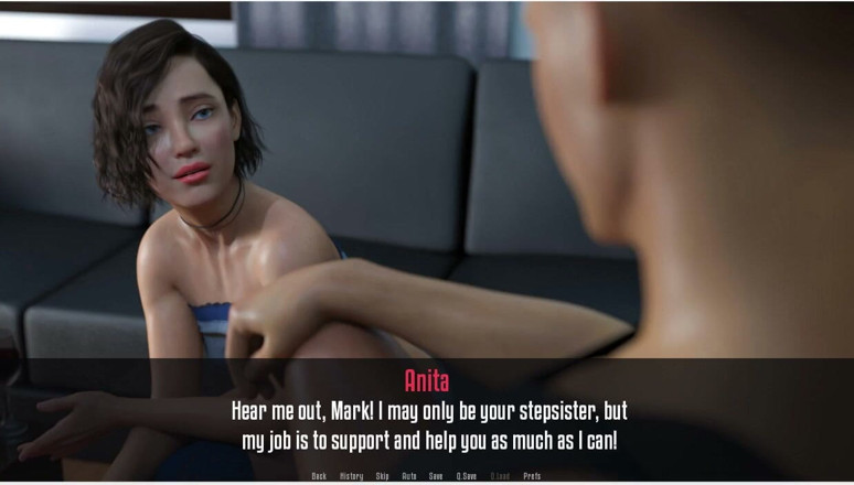 XXX Games Bunk: Стажировка Anita - геймплей - ролевая игра - миниатюрная юная сводная сестра соблазняет сводного брата ее миниатюрными сиськами