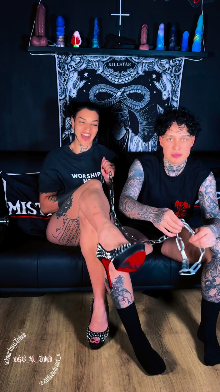 Girlfriends after dark: Double Dom Chastity