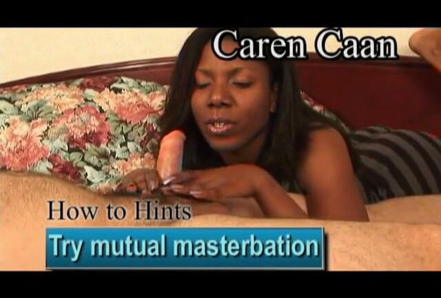 Black Magic Babes: Ebony giving handjob instructions