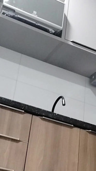 Sexy Stepmom in Kitchen