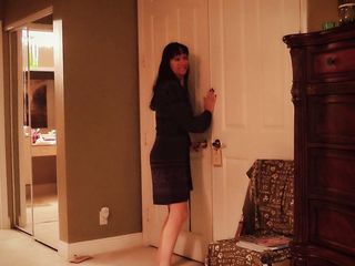 Angie Noir Films: Stepmom sneaks in for a taboo stepson blowjob w Angie...